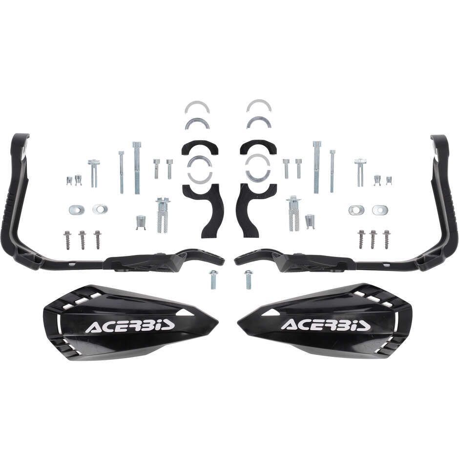 Acerbis FIRSTMOTO Handguards for Minimoto Cross Enduro Black and White