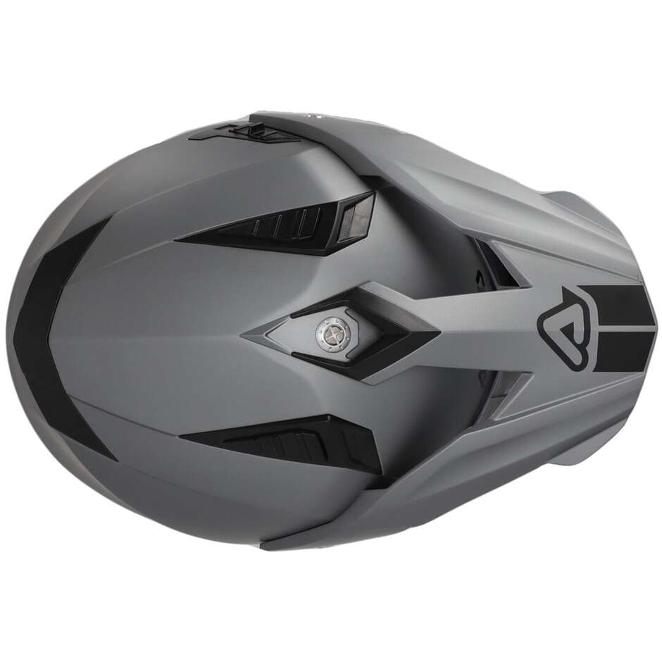 Acerbis FLIP FS-606 Gray Adventure Integral Motorcycle Helmet