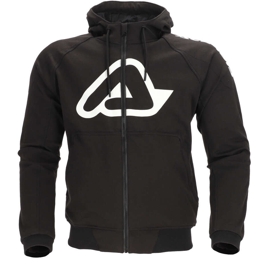 ACERBIS FLY Motorrad-Sweatshirt Schwarz/Weiß