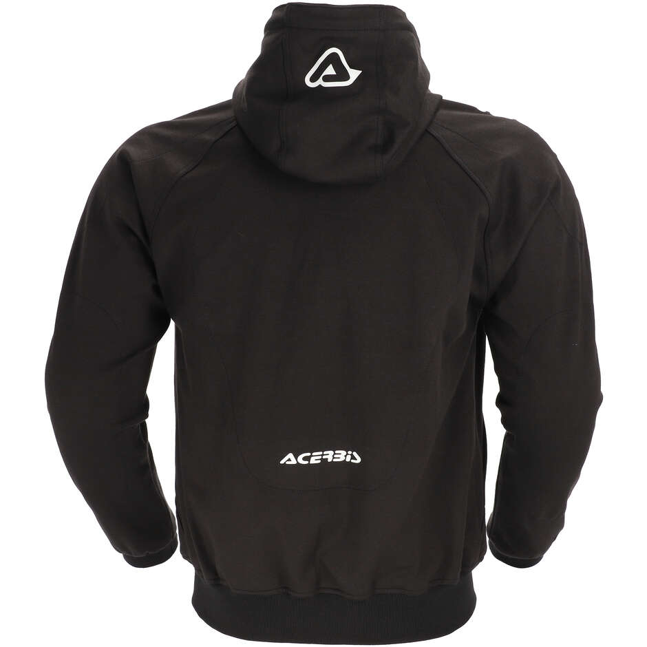 ACERBIS FLY Motorrad-Sweatshirt Schwarz/Weiß