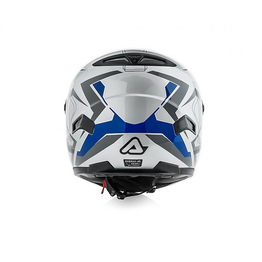 Acerbis FS-807 Silber Blau Integral Motorradhelm
