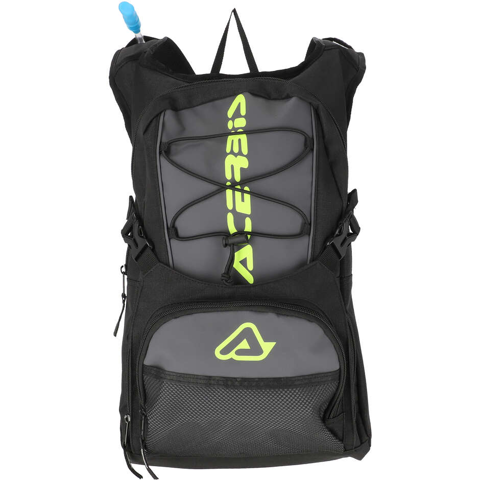 Acerbis H2O Logo Motorradrucksack Schwarz Gelb