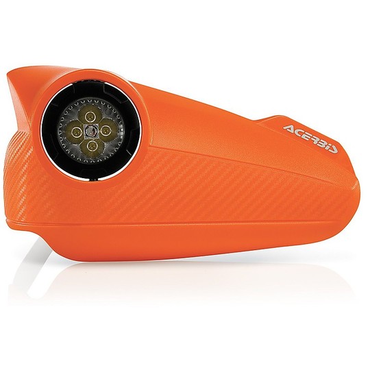 Acerbis hand guards Moto Cross Enduro Universal Vision Led Orange