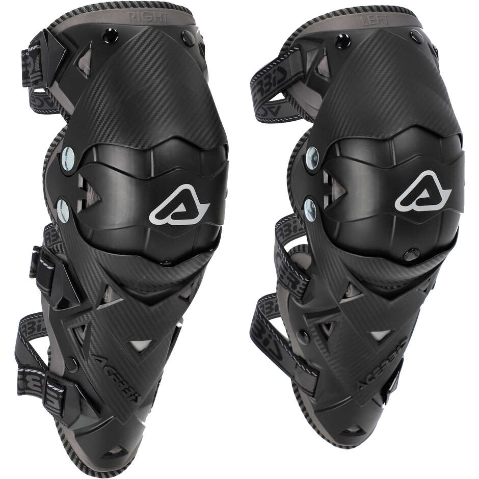 Acerbis Impact Evo 3.0 Doppelgelenk Cross Enduro Motorrad Knieorthese Schwarz