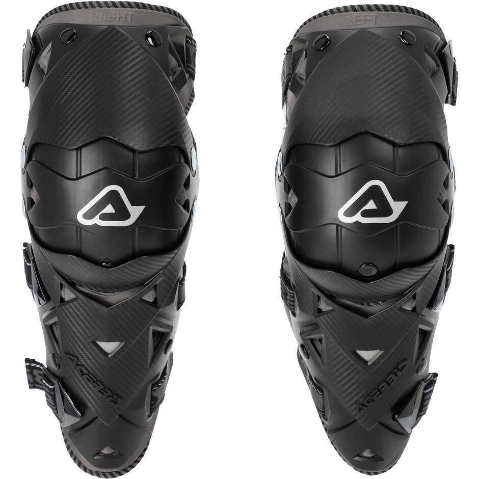 Acerbis Impact Evo 3.0 Doppelgelenk Cross Enduro Motorrad Knieorthese Schwarz