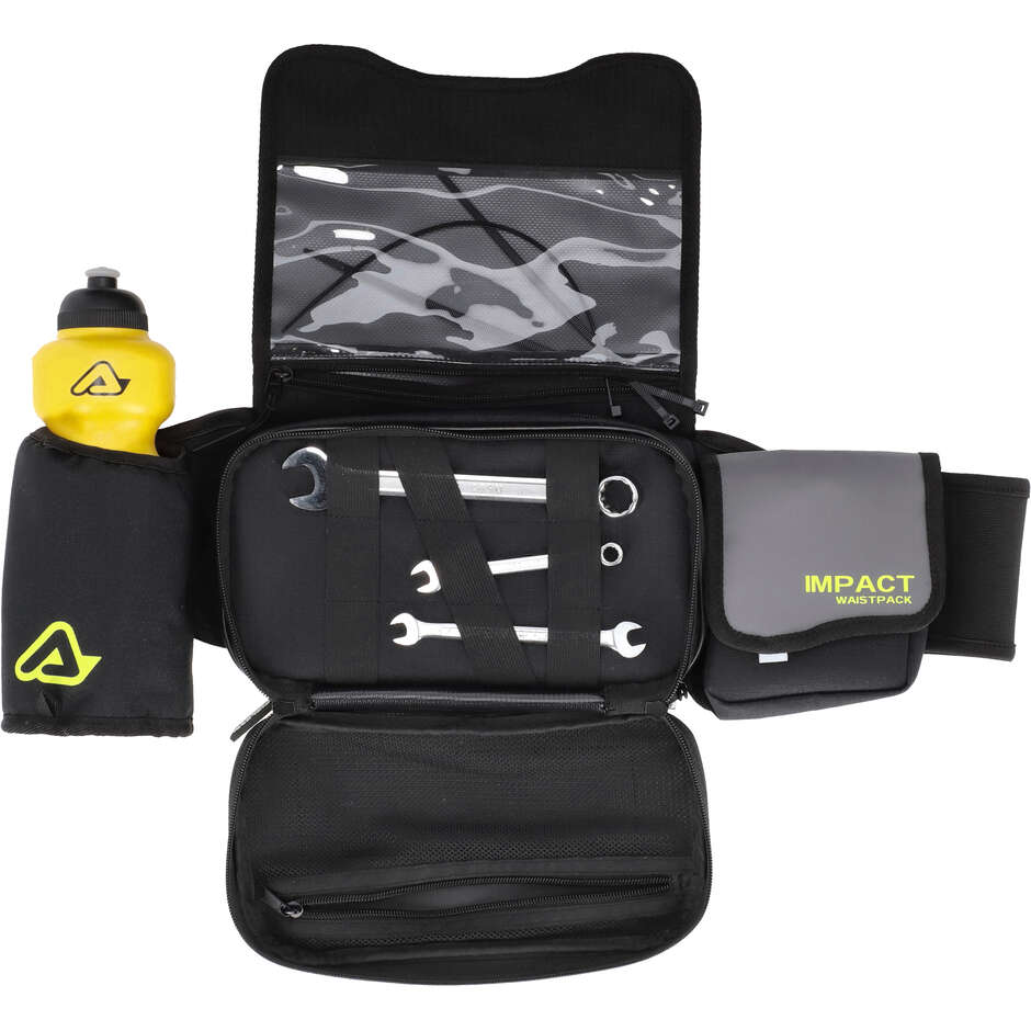 Acerbis Impact Logo Cross Enduro Motorrad-Hüfttasche Schwarz Gelb