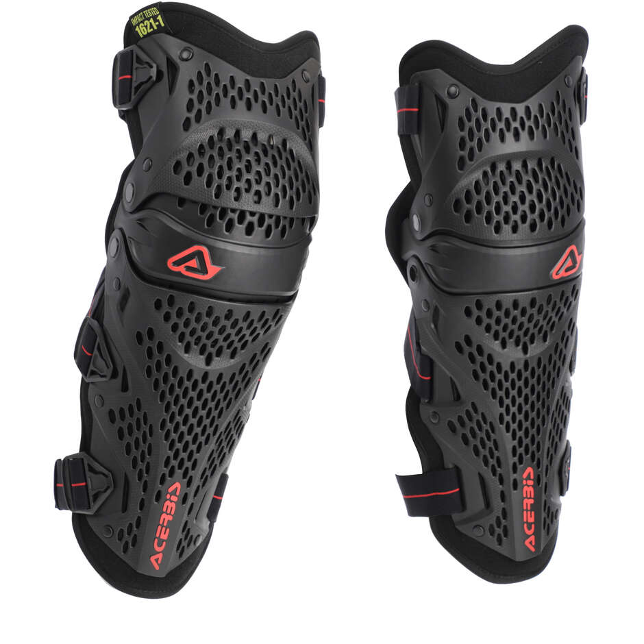 Acerbis Impact Pro Motocross Enduro Knieorthese Schwarz