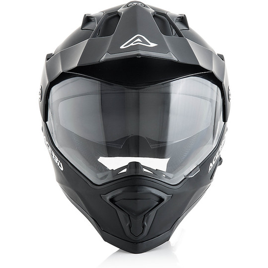 Acerbis Integral Moto Helmet Double Glossy Reactive Black Visor