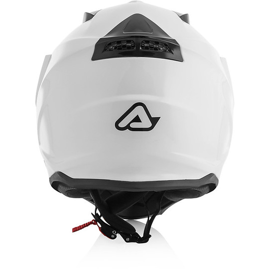 Acerbis Integral Moto Helmet Double Glossy Reactive White Visor
