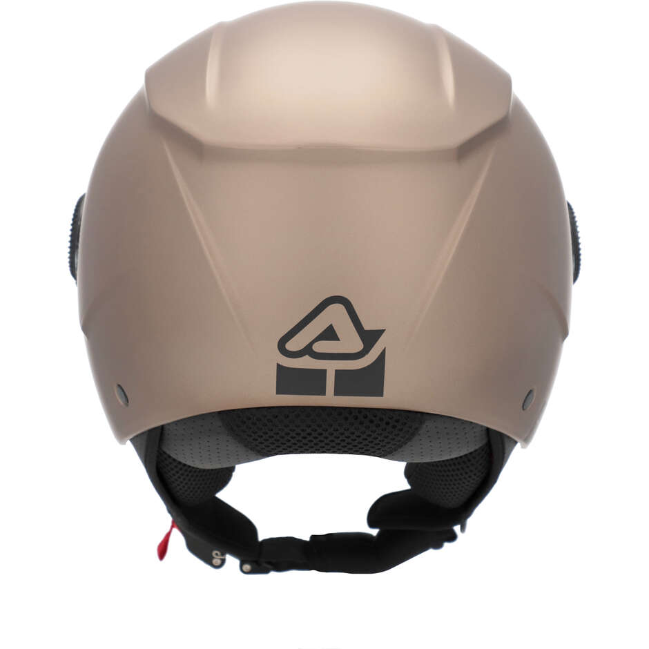 Acerbis Jet-Motorradhelm mit Brezza-Visier in Metallic-Braun