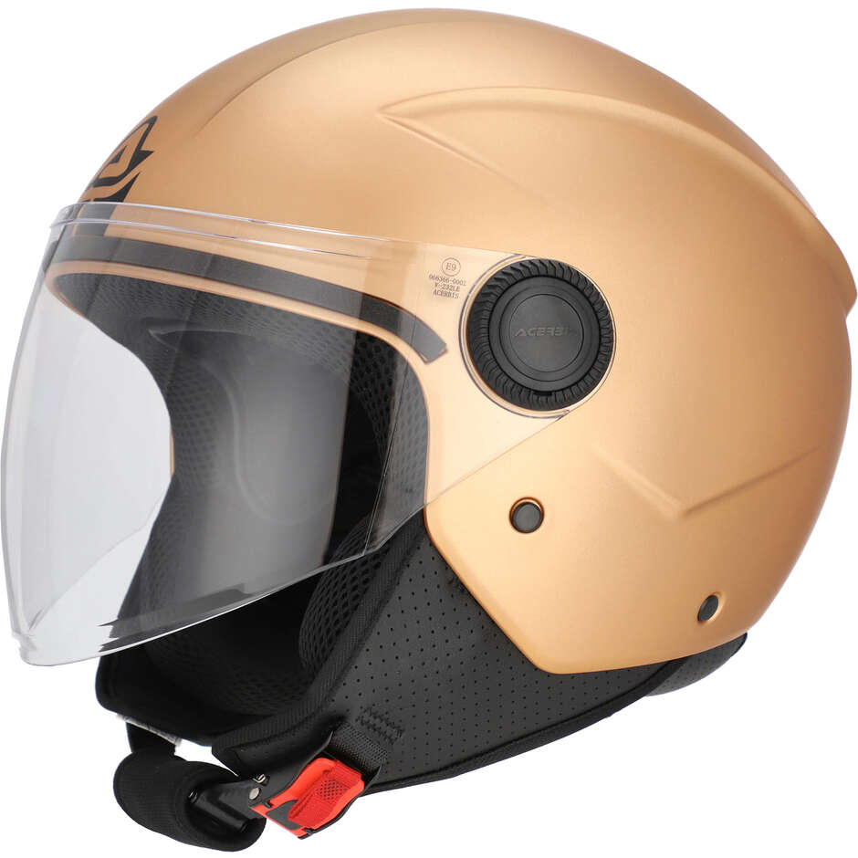 Acerbis Jet Motorradhelm mit Visier, Farbe: Brezza Metallic Bronze