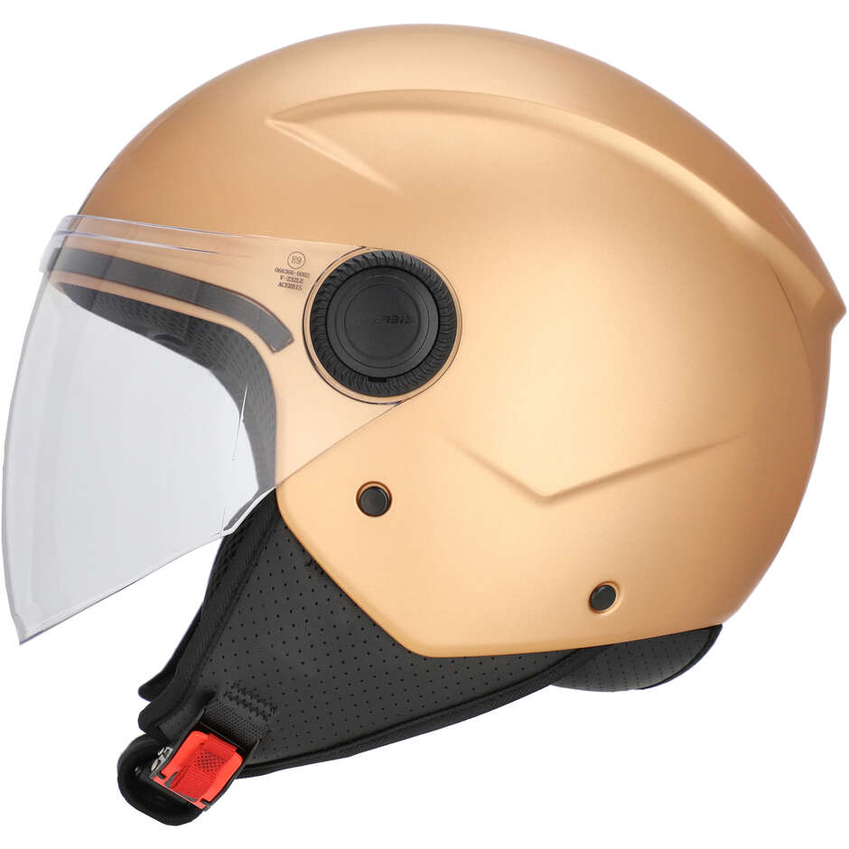 Acerbis Jet Motorradhelm mit Visier, Farbe: Brezza Metallic Bronze