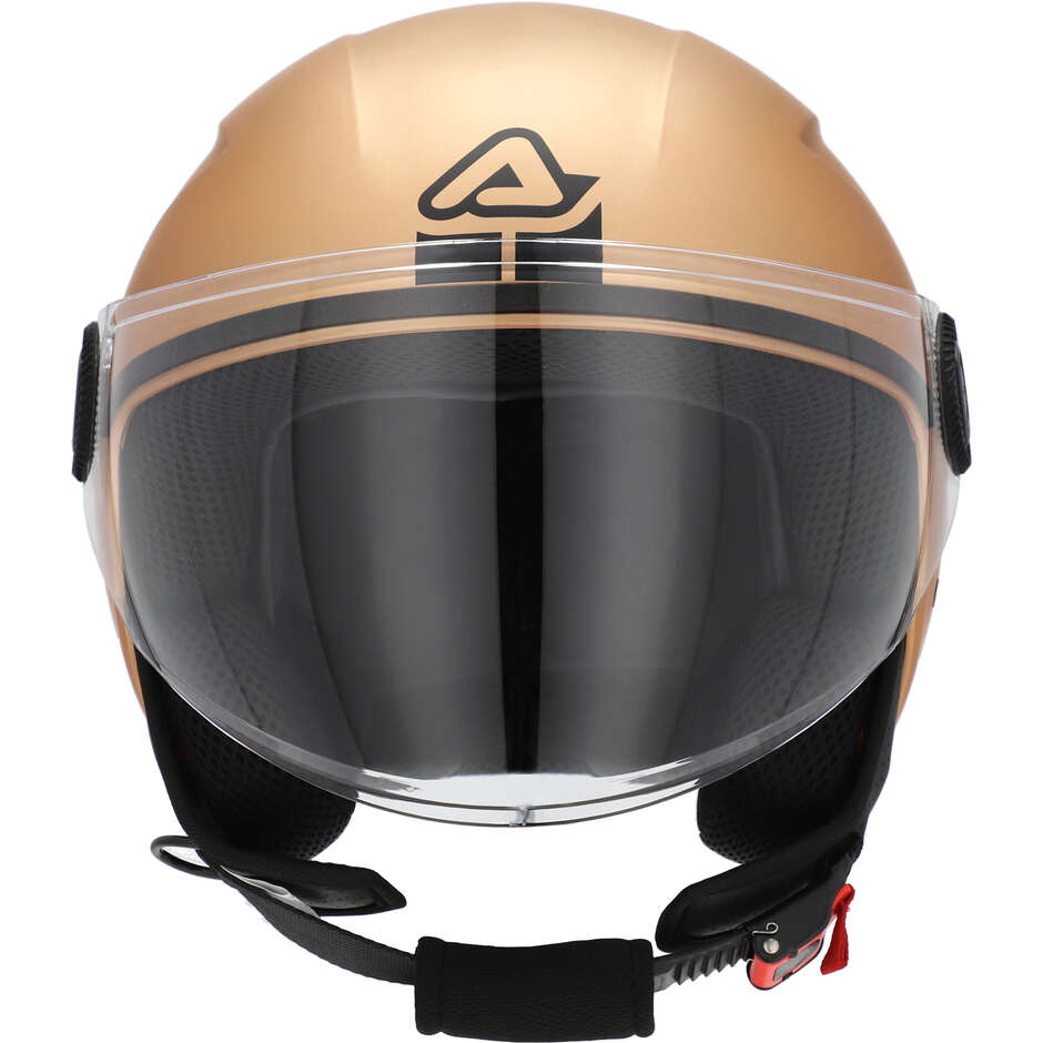 Acerbis Jet Motorradhelm mit Visier, Farbe: Brezza Metallic Bronze