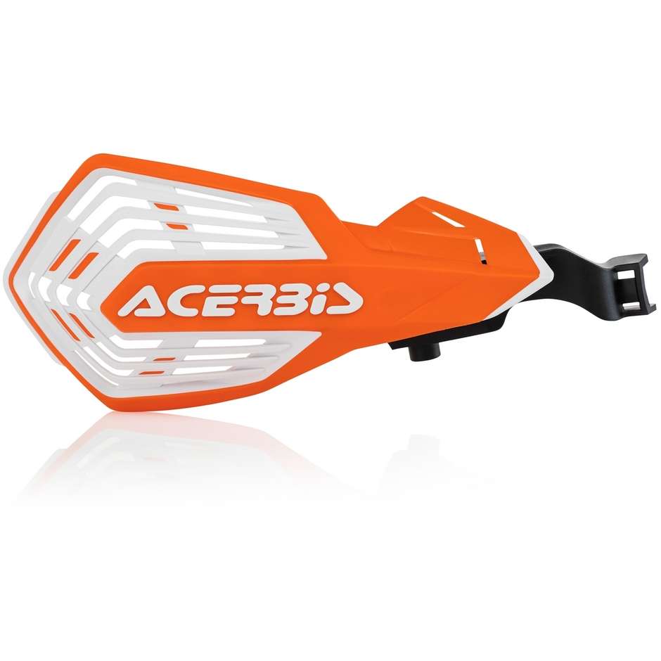Acerbis K-FUTURE Belüftete Handschützer Orange Weiß Speziell für verschiedene Modelle