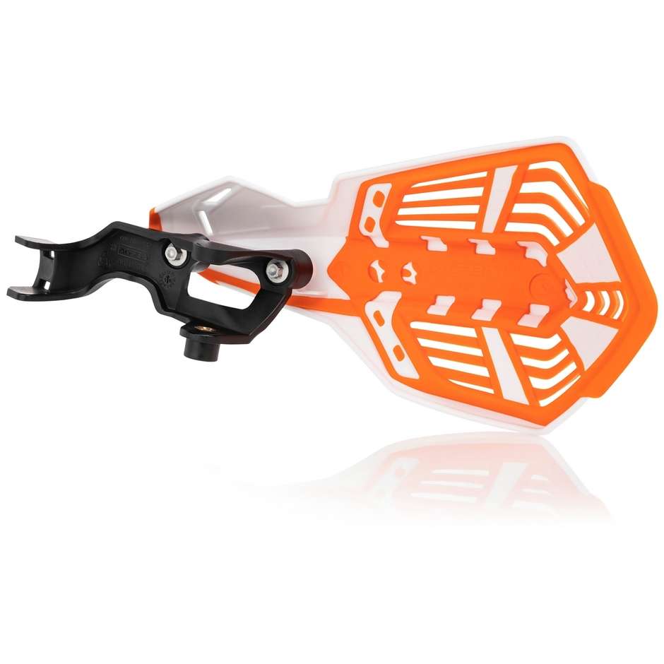 Acerbis K-FUTURE Belüftete Handschützer Weiß Orange Speziell für verschiedene Modelle