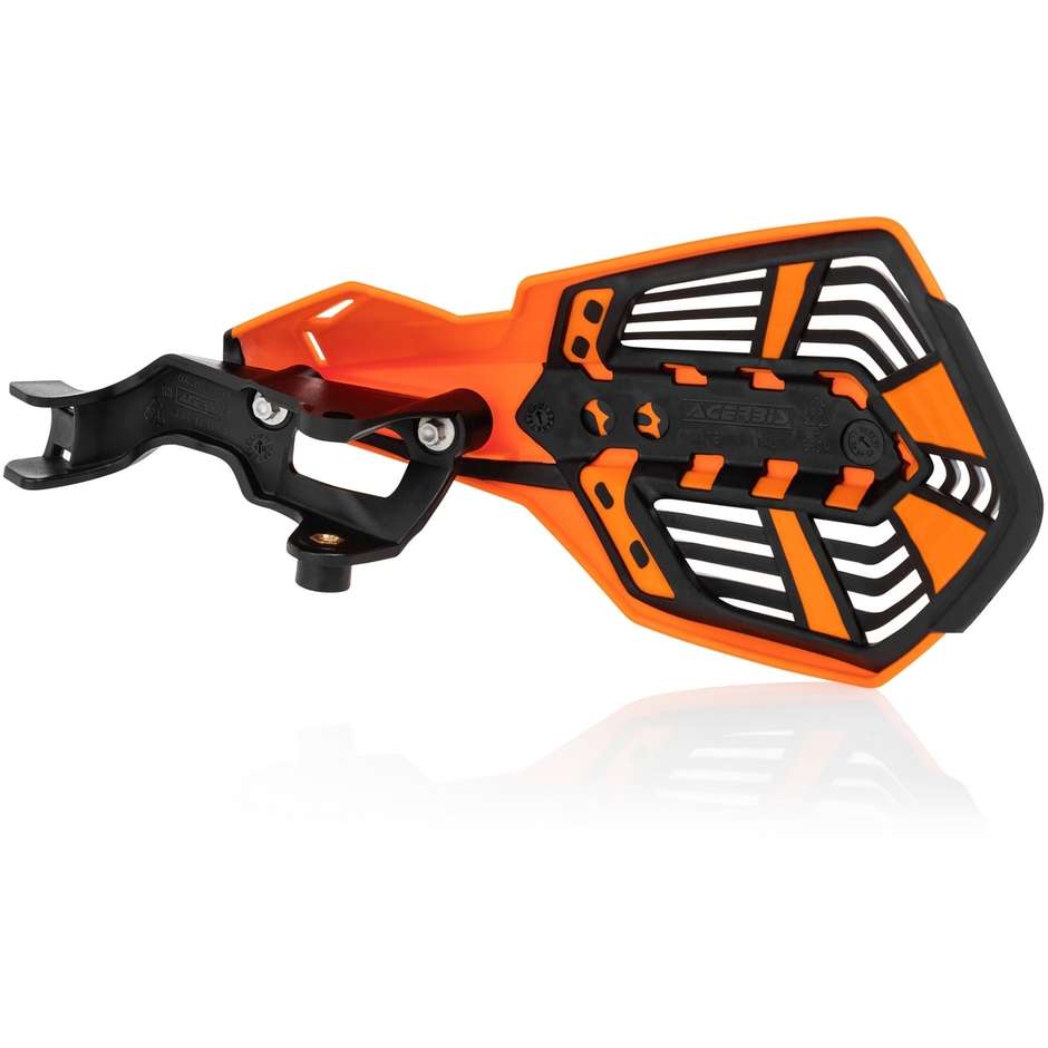 Acerbis K-FUTURE Ventilated Handguards Orange Black Specific for Various Models