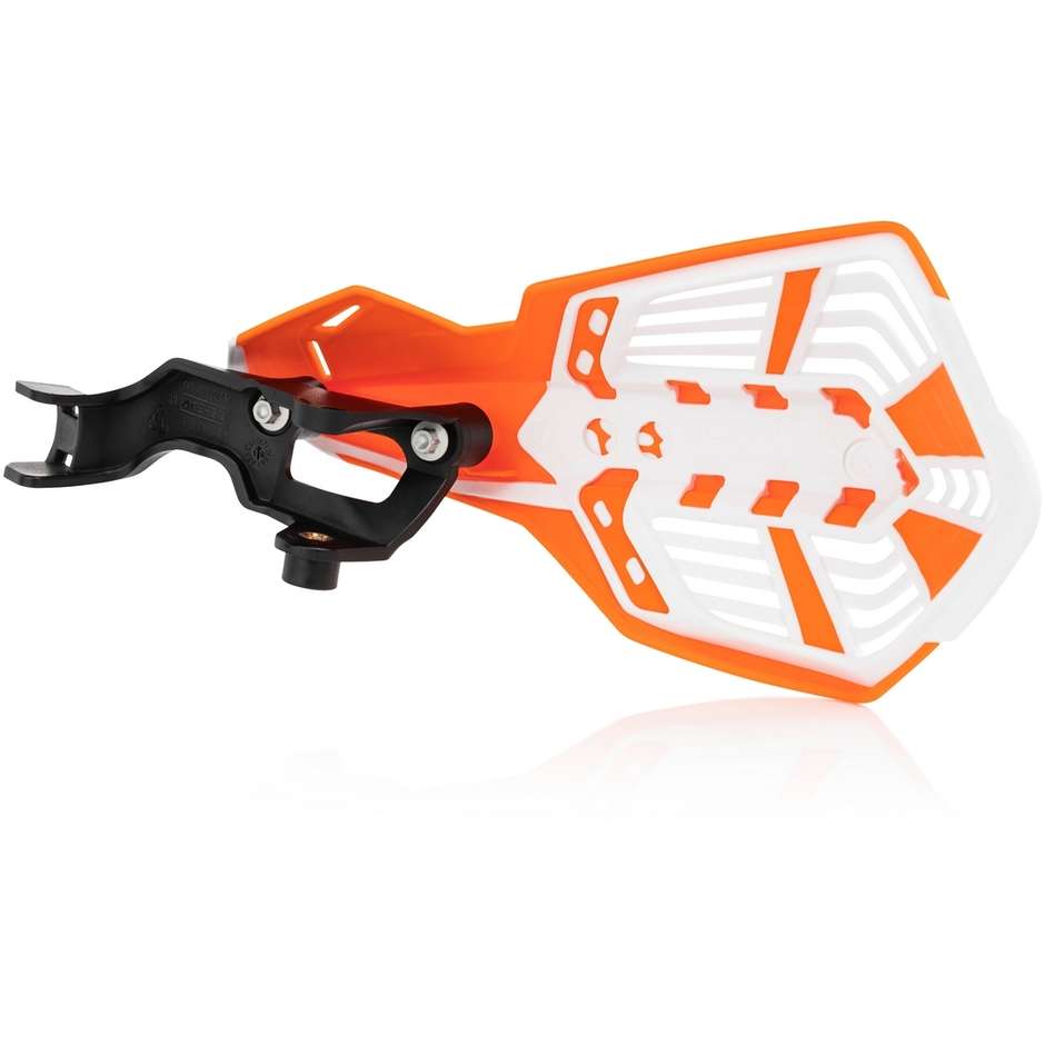 Acerbis K-FUTURE Ventilated Handguards Orange White Specific for Various Models
