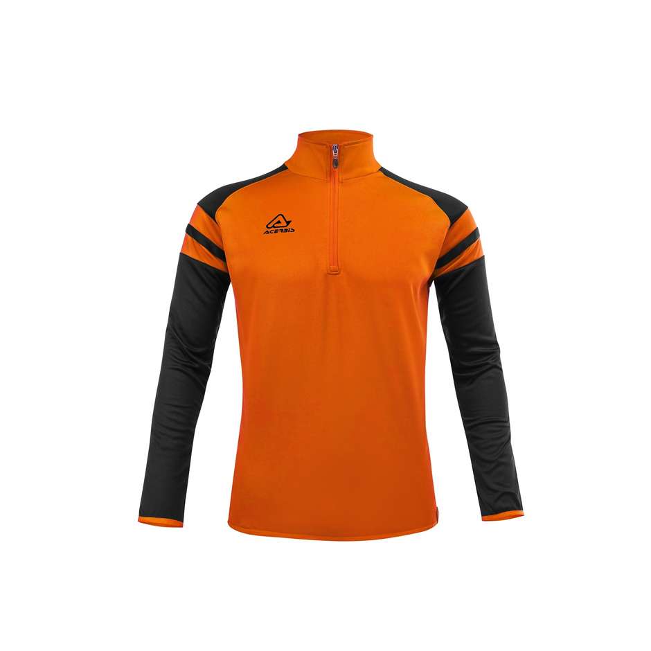Acerbis KEMARI Half Zip Training Sweatshirt Orange Black