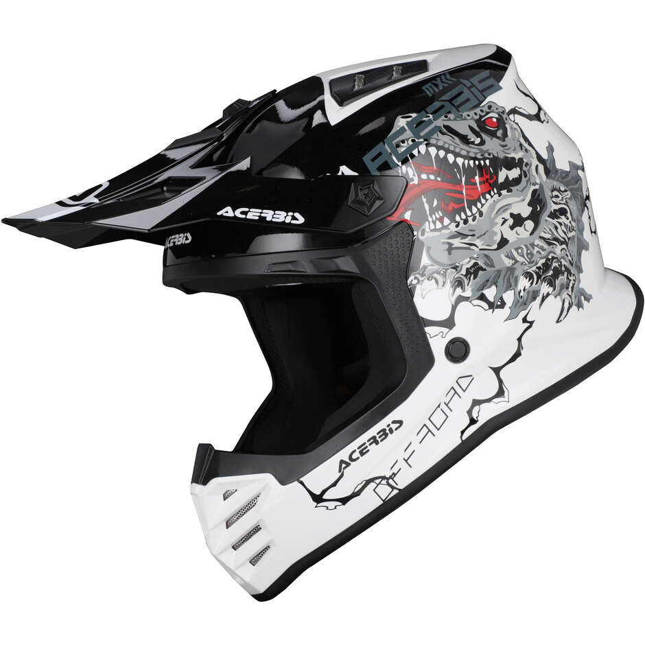 ACERBIS Kids PROFILE JUNIOR Motocross Enduro Helmet White Black