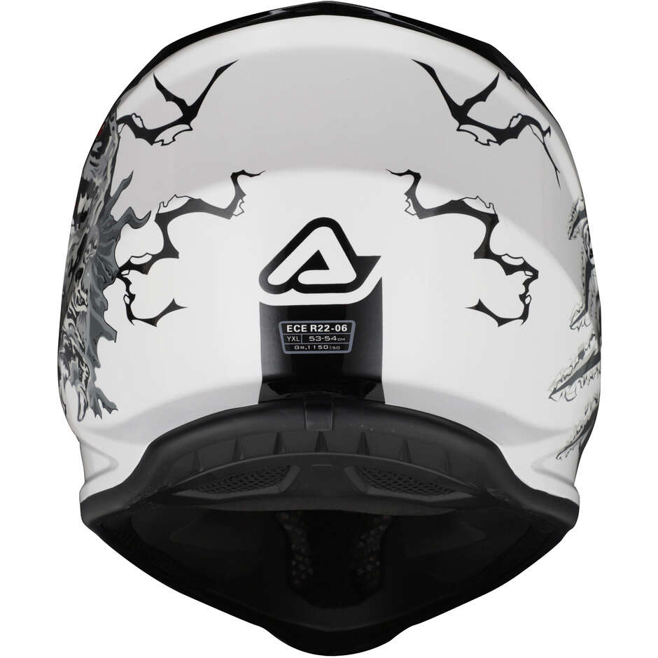 ACERBIS Kids PROFILE JUNIOR Motocross Enduro Helmet White Black