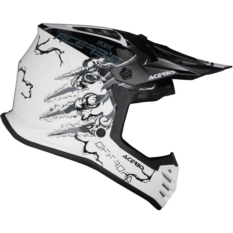 ACERBIS Kids PROFILE JUNIOR Motocross Enduro Helmet White Black