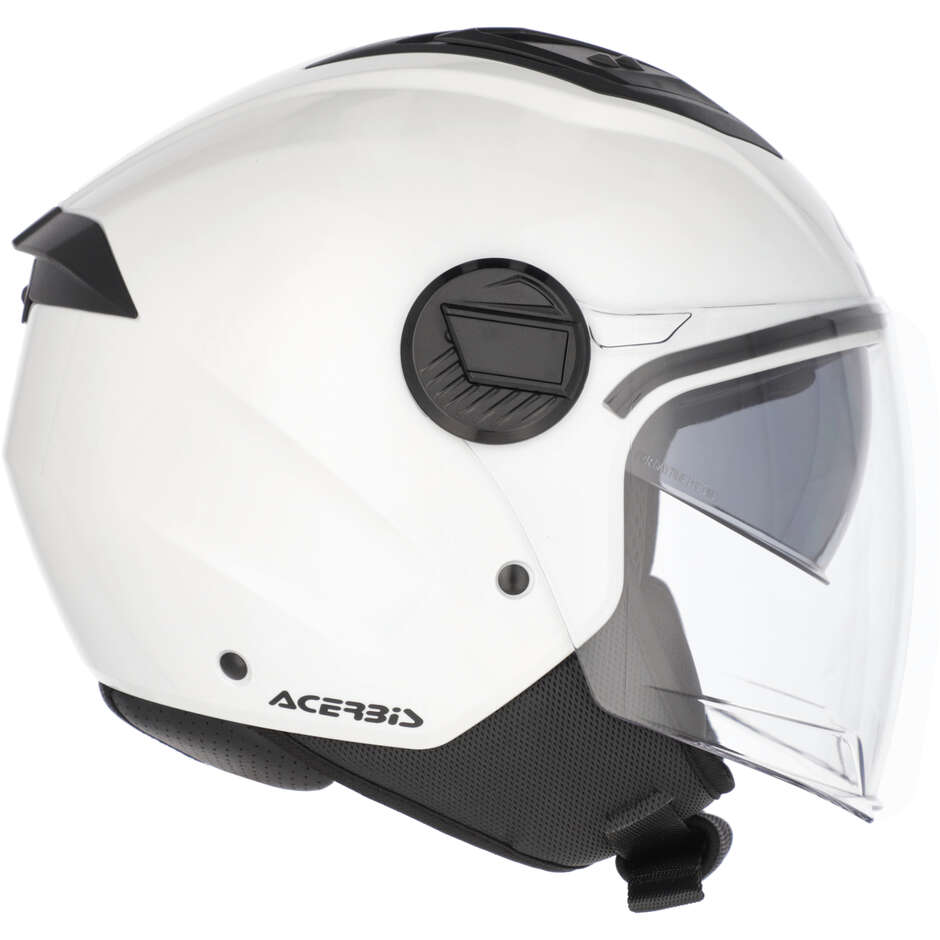 Acerbis Levante Weißer Motorrad-Jethelm