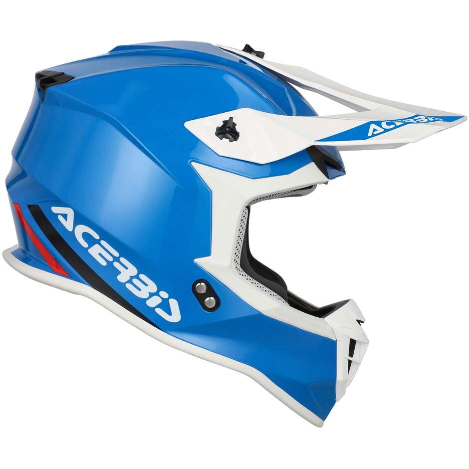Acerbis LINEAR 2206 Blue Motocross Helmet