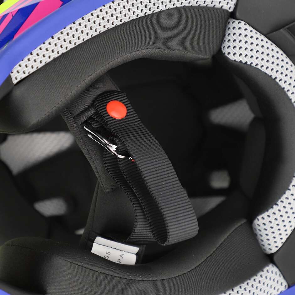 Acerbis LINEAR 2206 Gelb Lila Motocross Helm