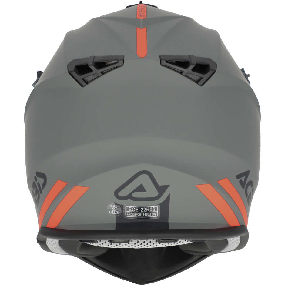 Acerbis LINEAR 2206 Grauer Moto-Cross-Helm