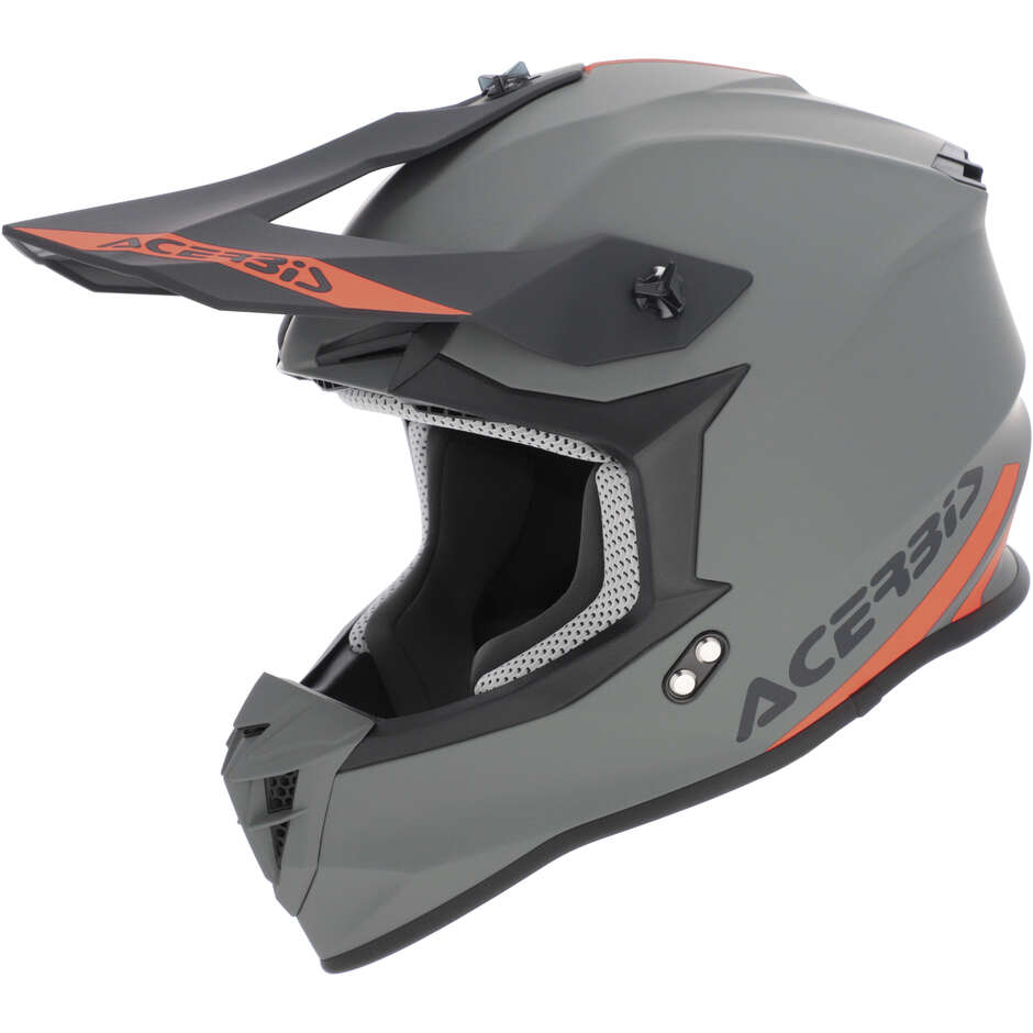 Acerbis LINEAR 2206 Grauer Moto-Cross-Helm