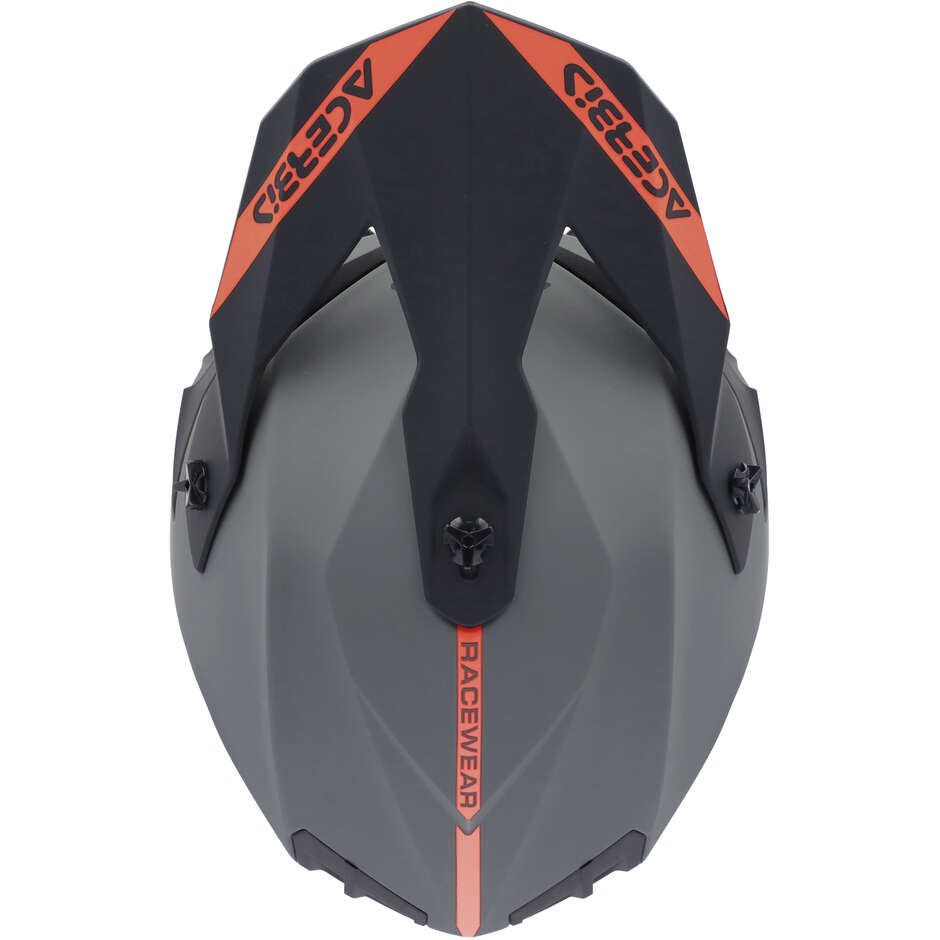Acerbis LINEAR 2206 Grauer Moto-Cross-Helm