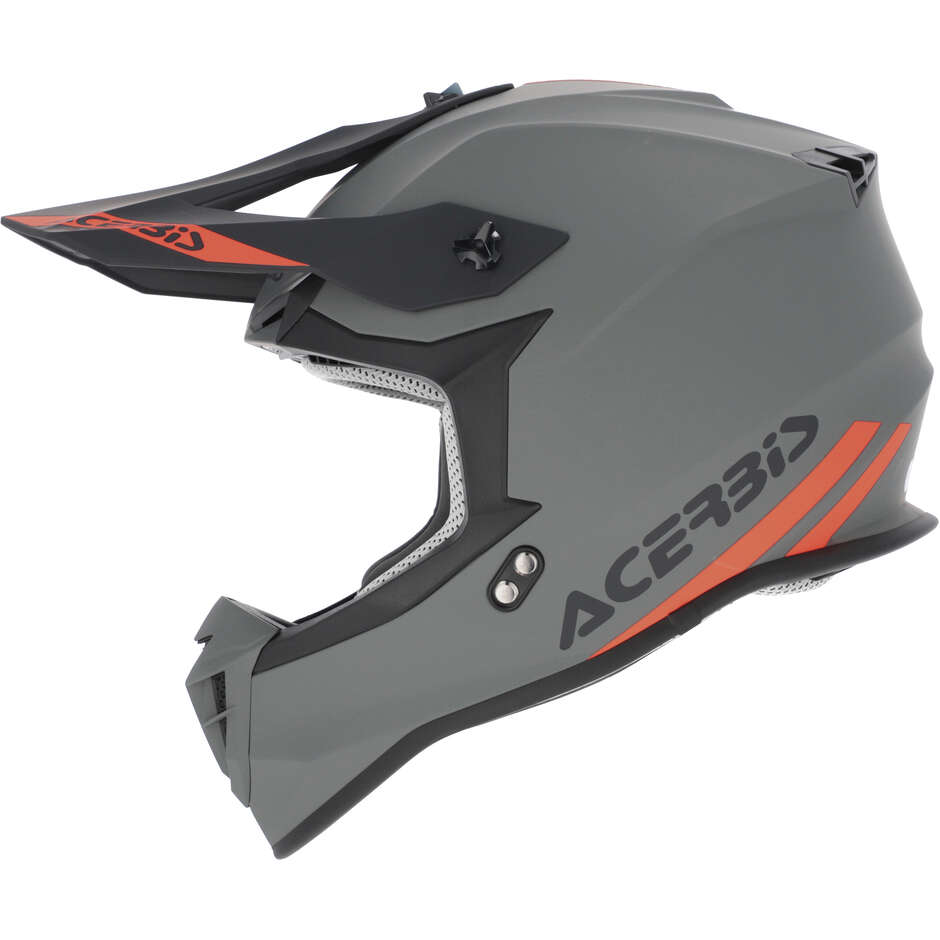 Acerbis LINEAR 2206 Grauer Moto-Cross-Helm