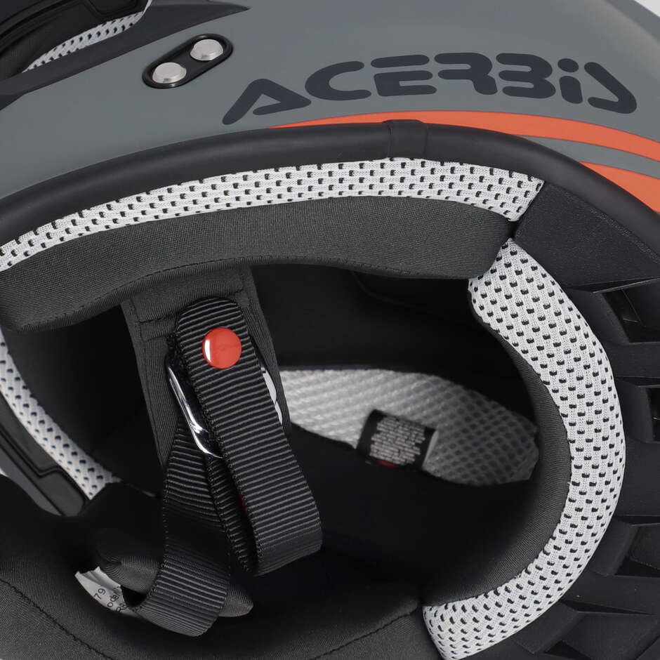 Acerbis LINEAR 2206 Grauer Moto-Cross-Helm