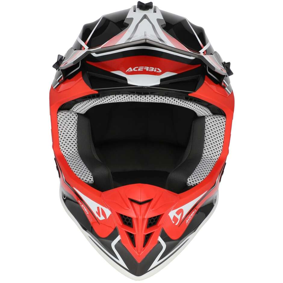 Acerbis LINEAR 2206 Motocross Helmet Grey Red