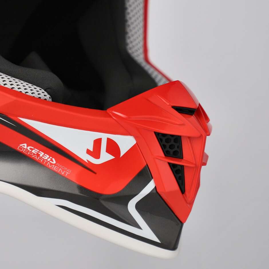 Acerbis LINEAR 2206 Motocross Helmet Grey Red