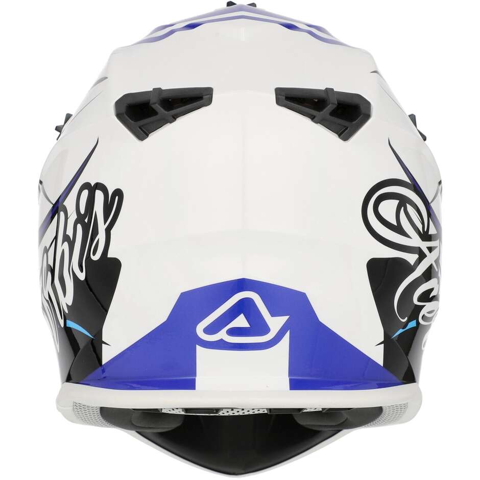 Acerbis LINEAR 2206 Weiß Blau Motocross Helm
