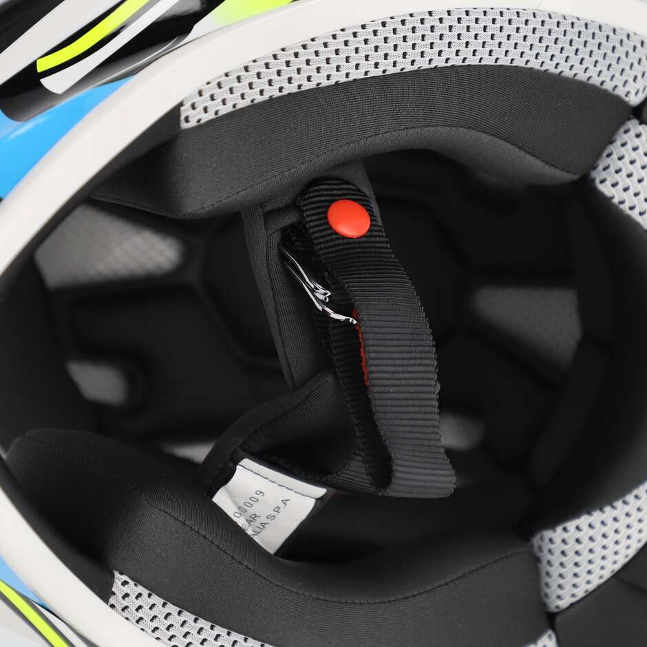 Acerbis LINEAR 2206 Weiß Blau Motocross Helm