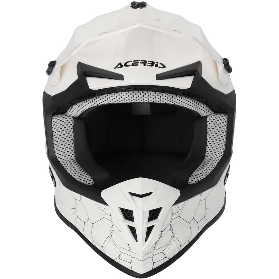 Acerbis LINEAR 2206 White Moto Cross Helmet
