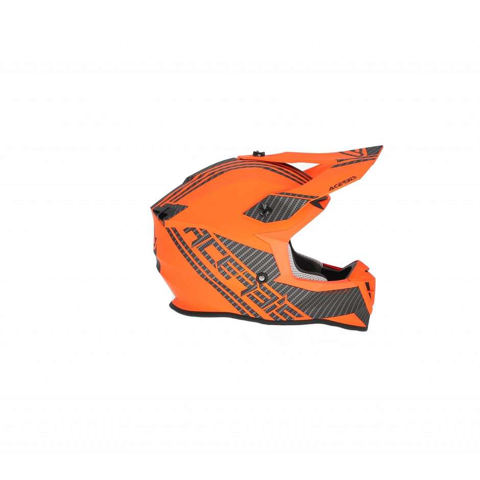 Acerbis LINEAR Cross Enduro Motorcycle Helmet Black Orange