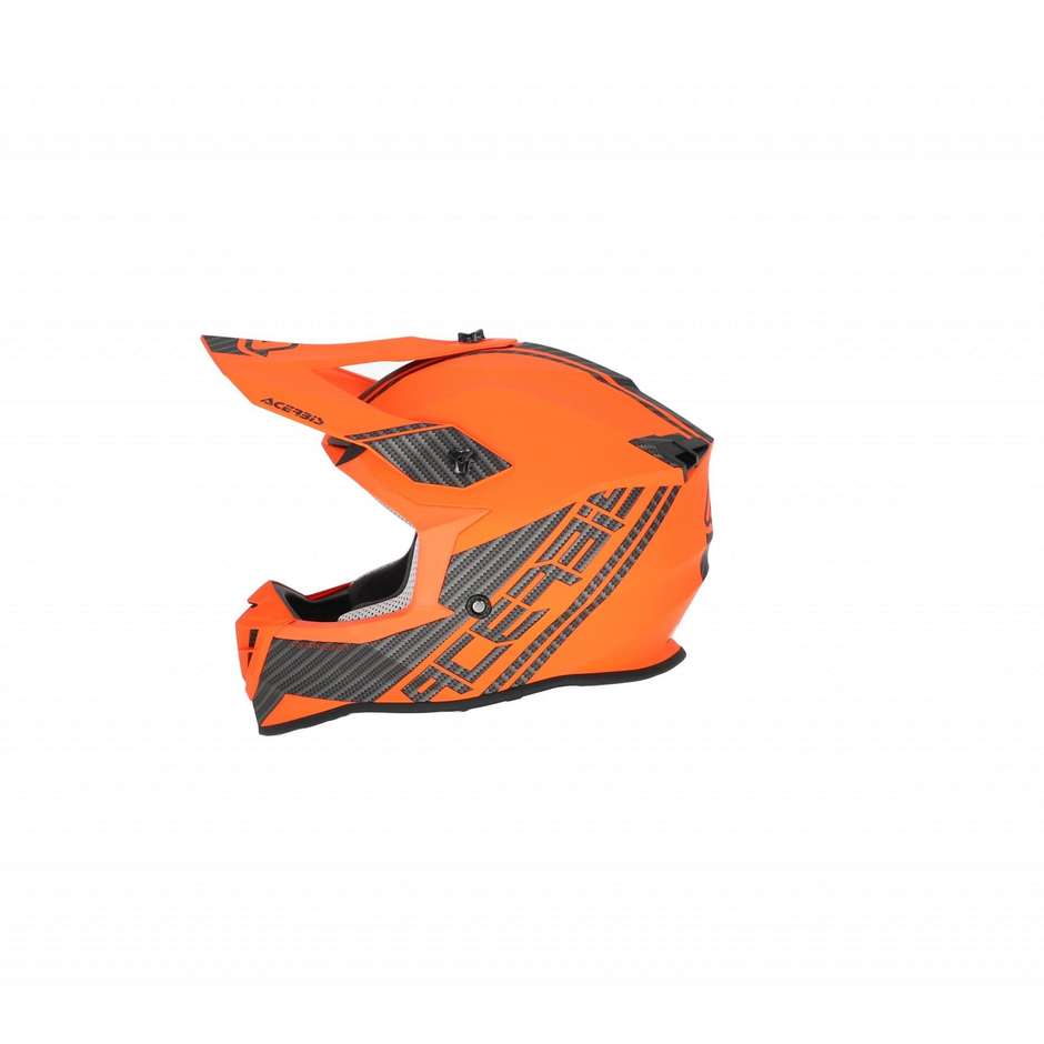 Acerbis LINEAR Cross Enduro Motorcycle Helmet Black Orange