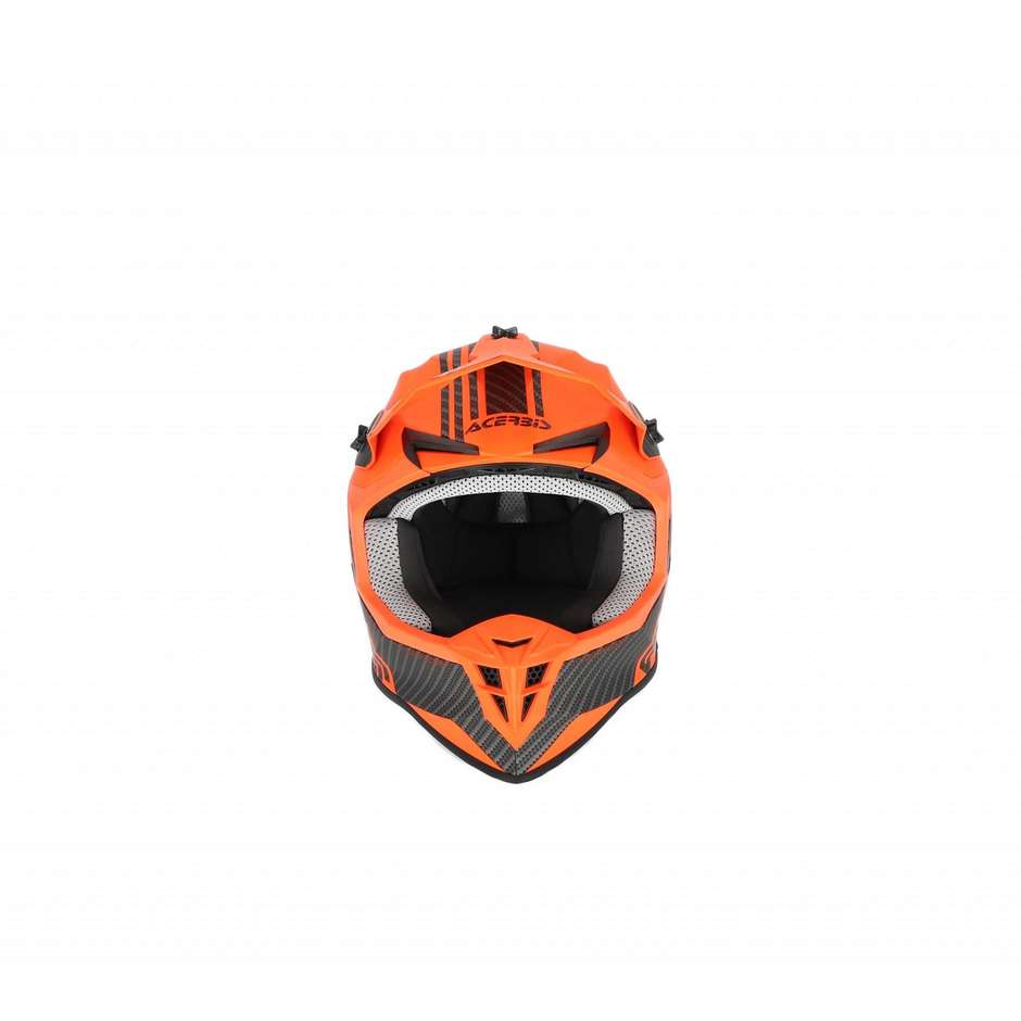 Acerbis LINEAR Cross Enduro Motorradhelm Schwarz Orange