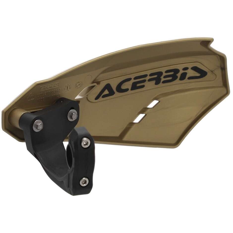 Acerbis LINEAR Cross Motorcycle Handguards Gold Black
