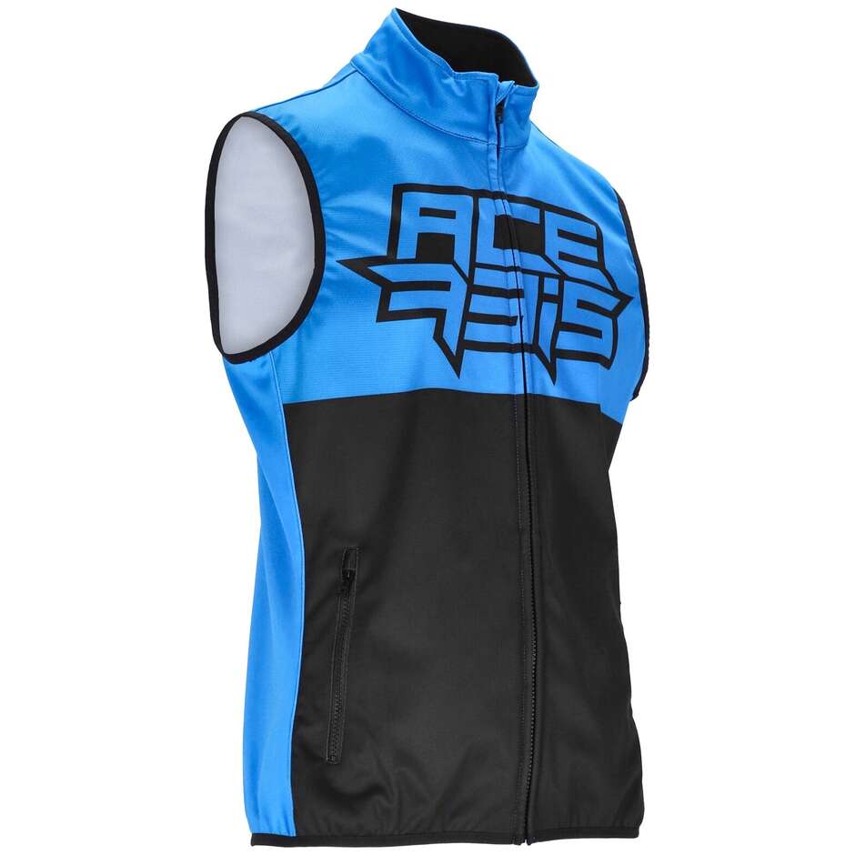 Acerbis LINEAR Off Road Softshell Motorcycle Vest Black Blue