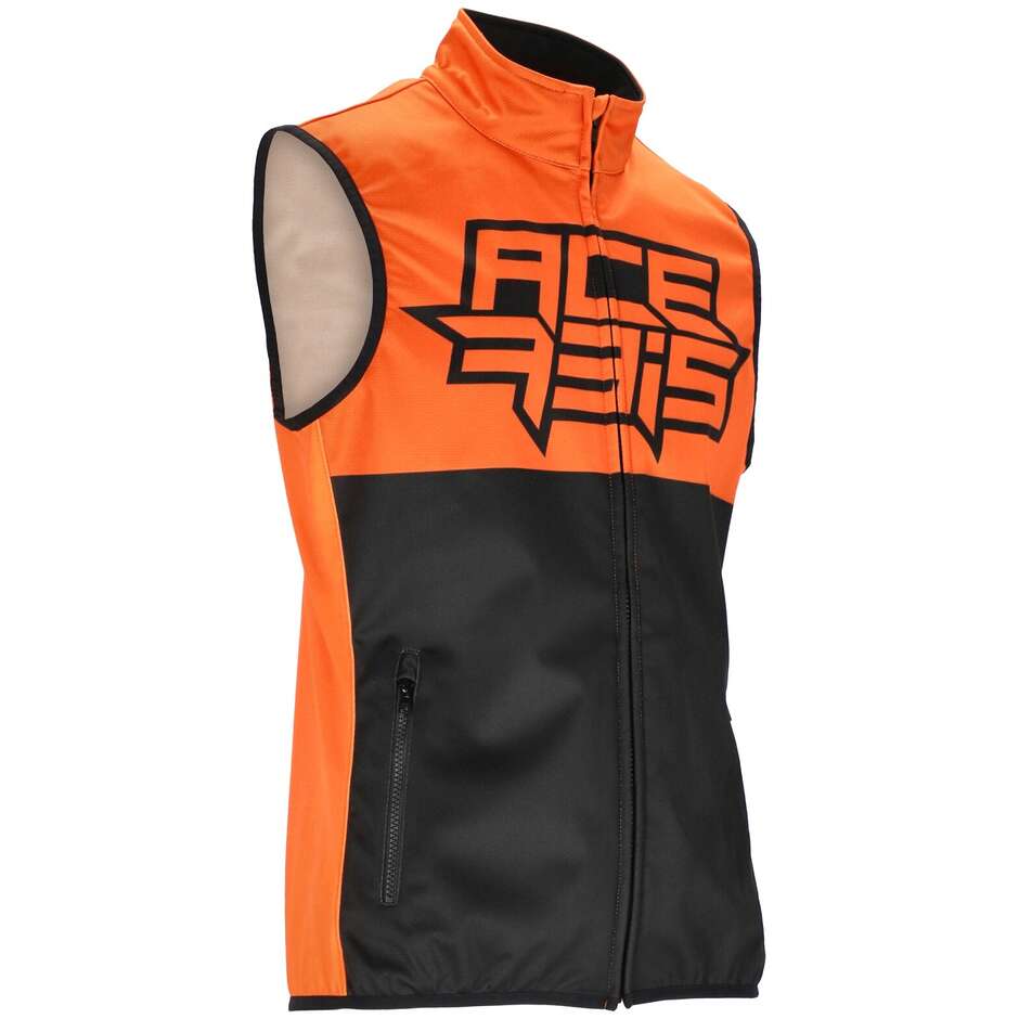 Acerbis LINEAR Off Road Softshell Motorcycle Vest Black Orange
