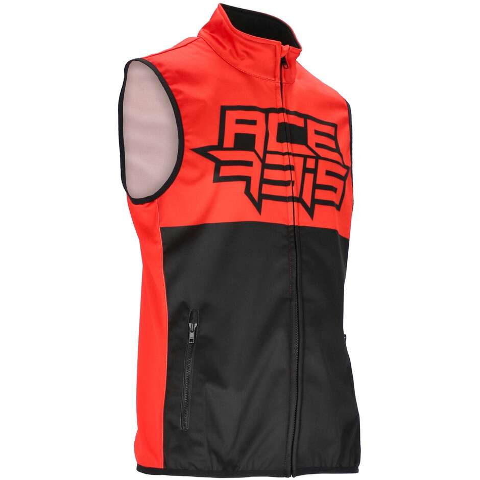 Acerbis LINEAR Off Road Softshell Motorcycle Vest Black Red