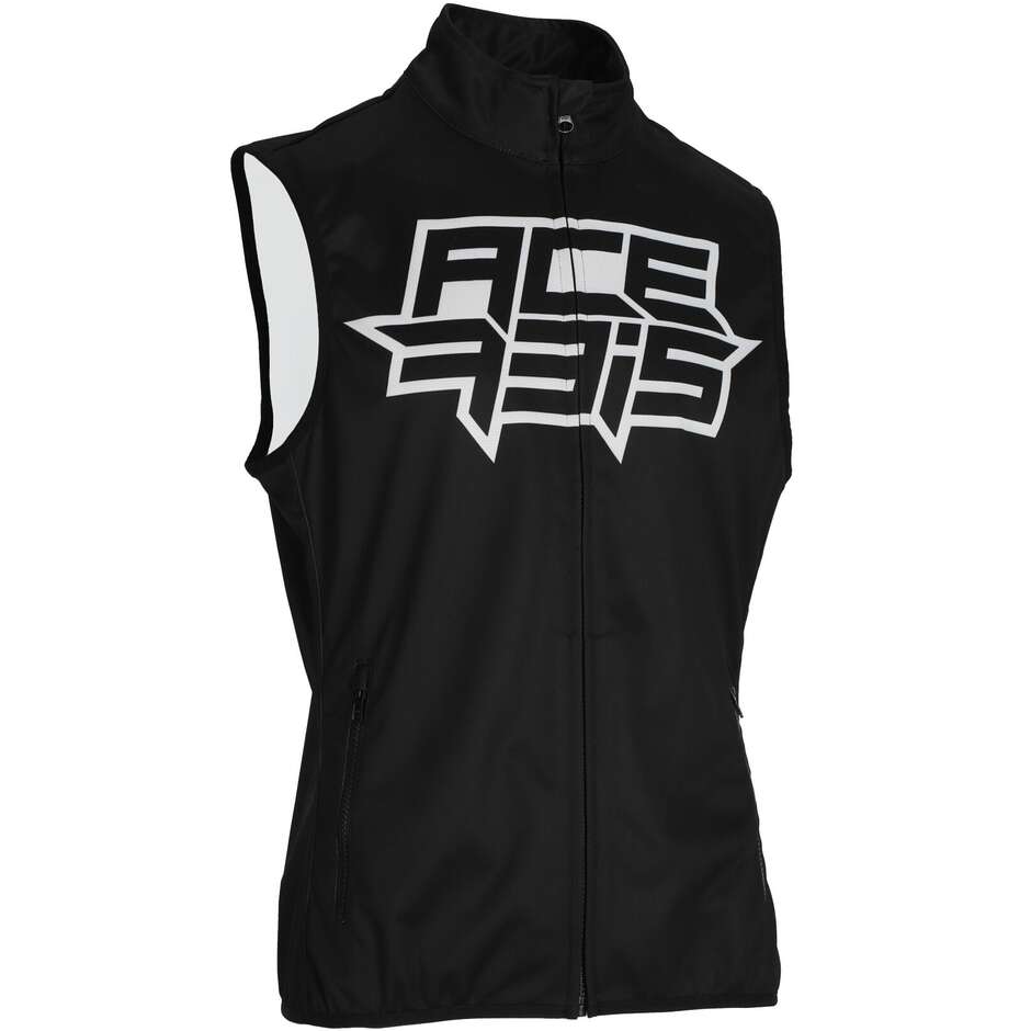 Acerbis LINEAR Off Road Softshell Motorcycle Vest Black White