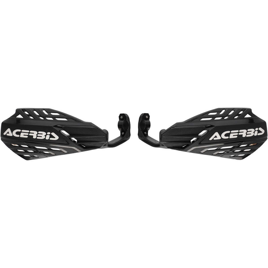 Acerbis LINEAR VENTED Cross Enduro Handguards Black White