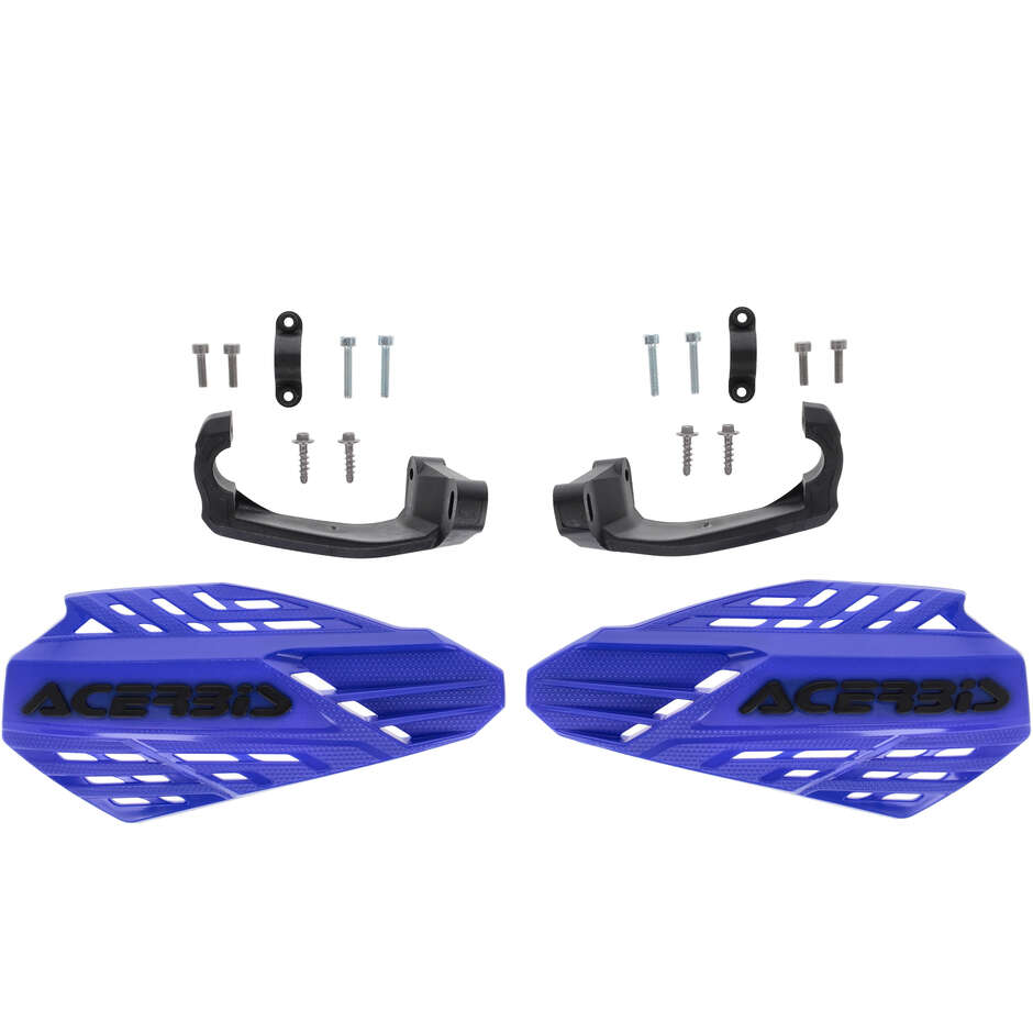 Acerbis LINEAR VENTED Cross Enduro Handguards Blue Black