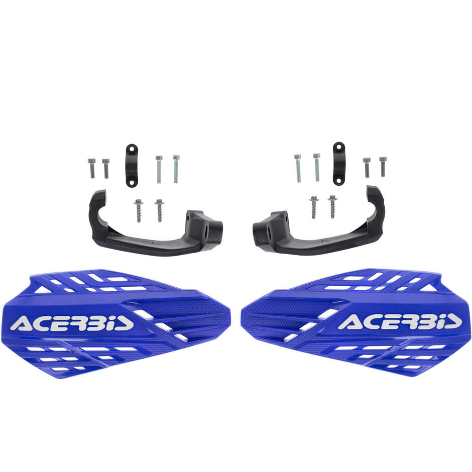 Acerbis LINEAR VENTED Cross Enduro Handguards Blue White