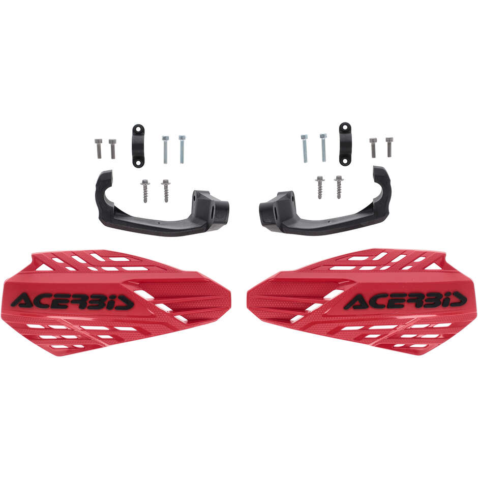 Acerbis LINEAR VENTED Cross Enduro Handguards Bordeaux Black